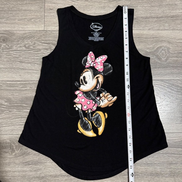 Disney Minnie Mouse Black Muscle Tank Top Women's XS Graphic Tee - Picture 8 of 9